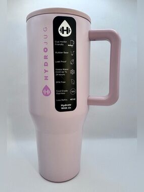 Hydrojug 40 oz Traveler Tumbler - Pink Sand - New